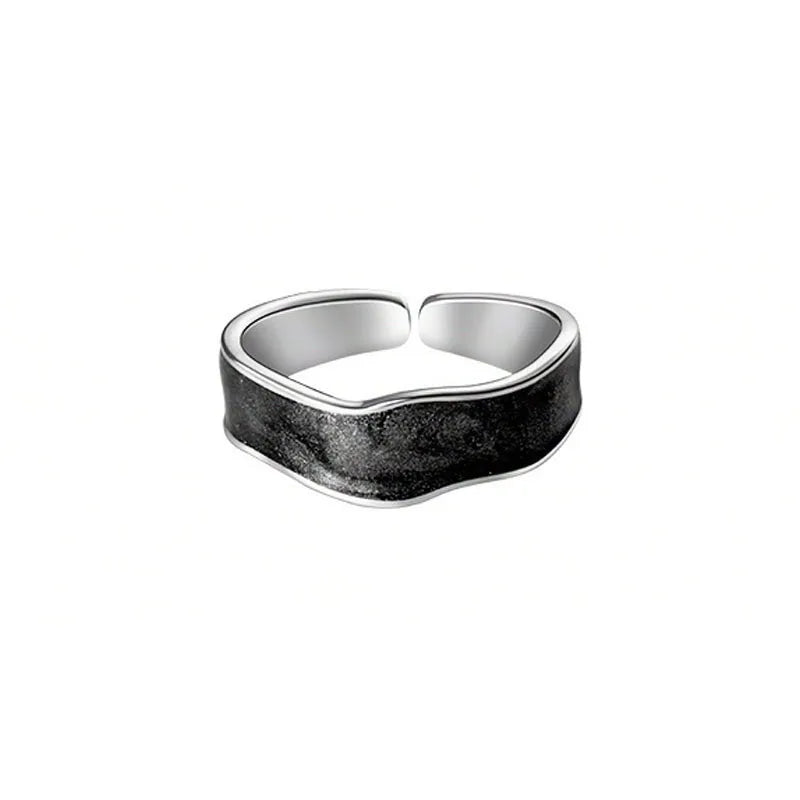 Anillo Abierto Ola Esmaltada