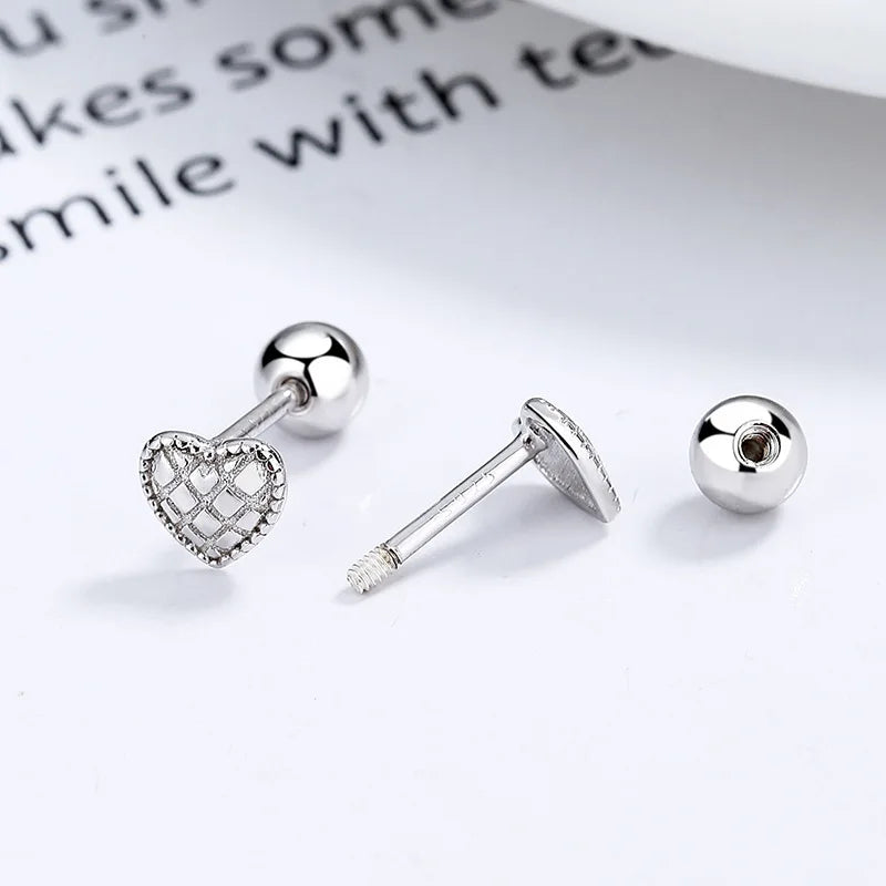 Aretes Corazón en Cuatro Estilos