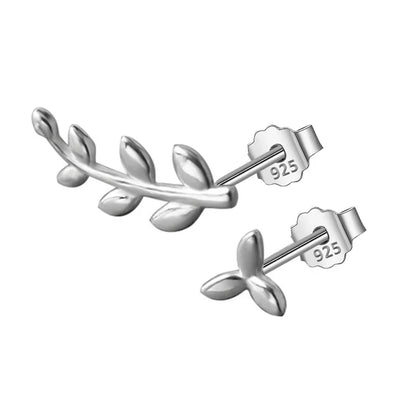Aretes Hojitas Asimétricas