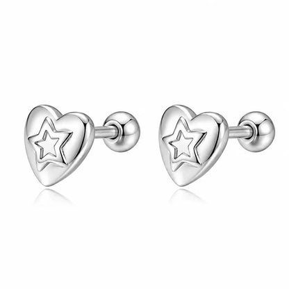 Aretes Corazón Liso