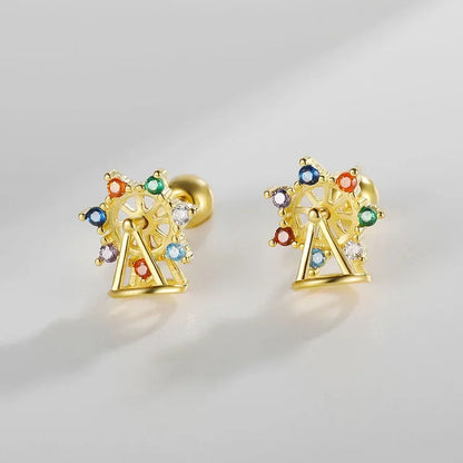 Aretes Rueda de la Fortuna