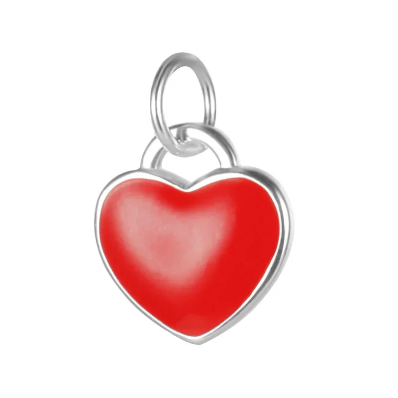 Dije Corazón Romántico Esmaltado