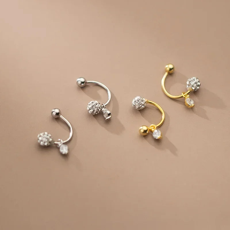 Aretes Esfera con Zirconias