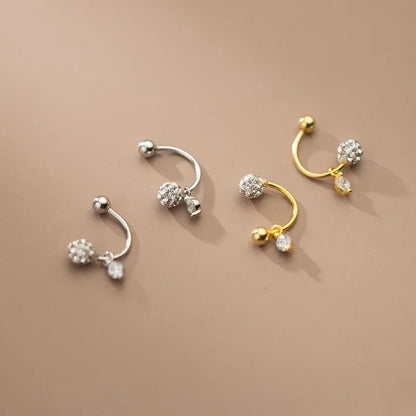 Aretes Esfera con Zirconias