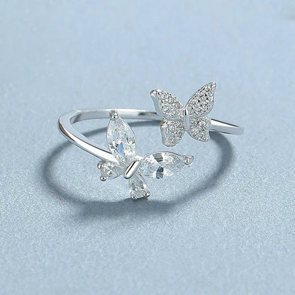 Anillo Mariposa de Zirconias