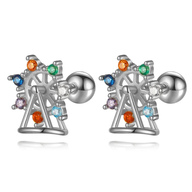 Aretes Rueda de la Fortuna