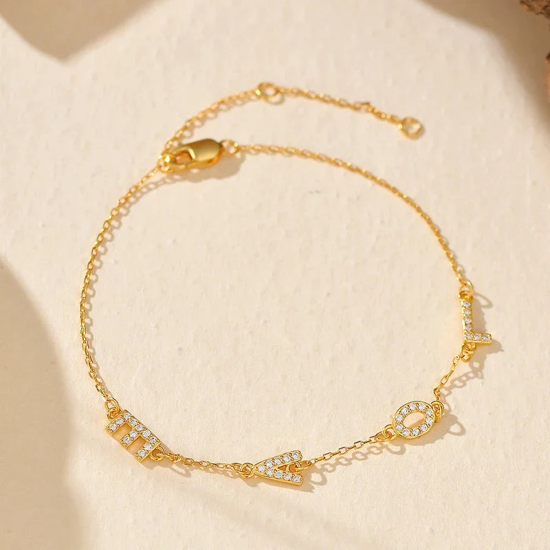 Pulsera LOVE con Zirconias