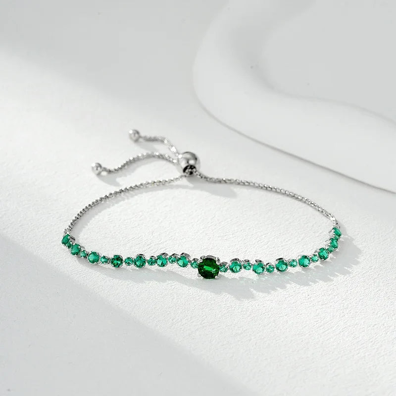 Pulsera Corazón Pavé Ajustable