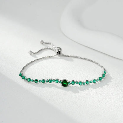 Pulsera Corazón Pavé Ajustable