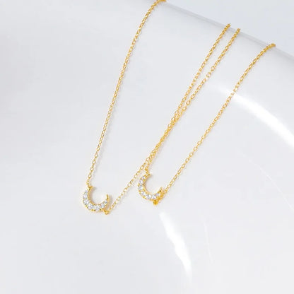 Collar Luna con Zirconias