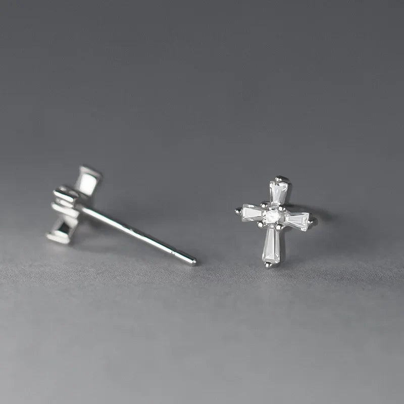 Aretes Cruz Brillante