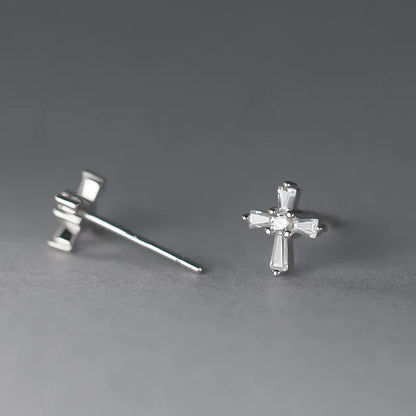 Aretes Cruz Brillante