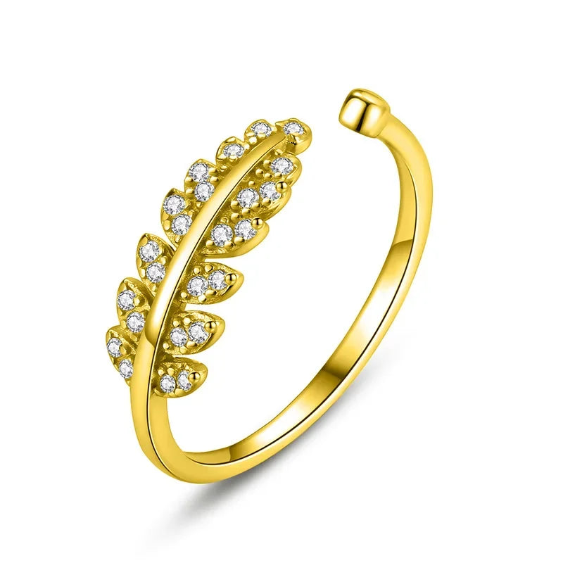 Anillo Hojas Abierto
