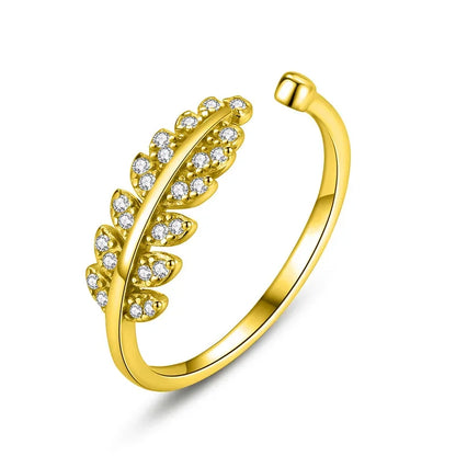 Anillo Hojas Abierto