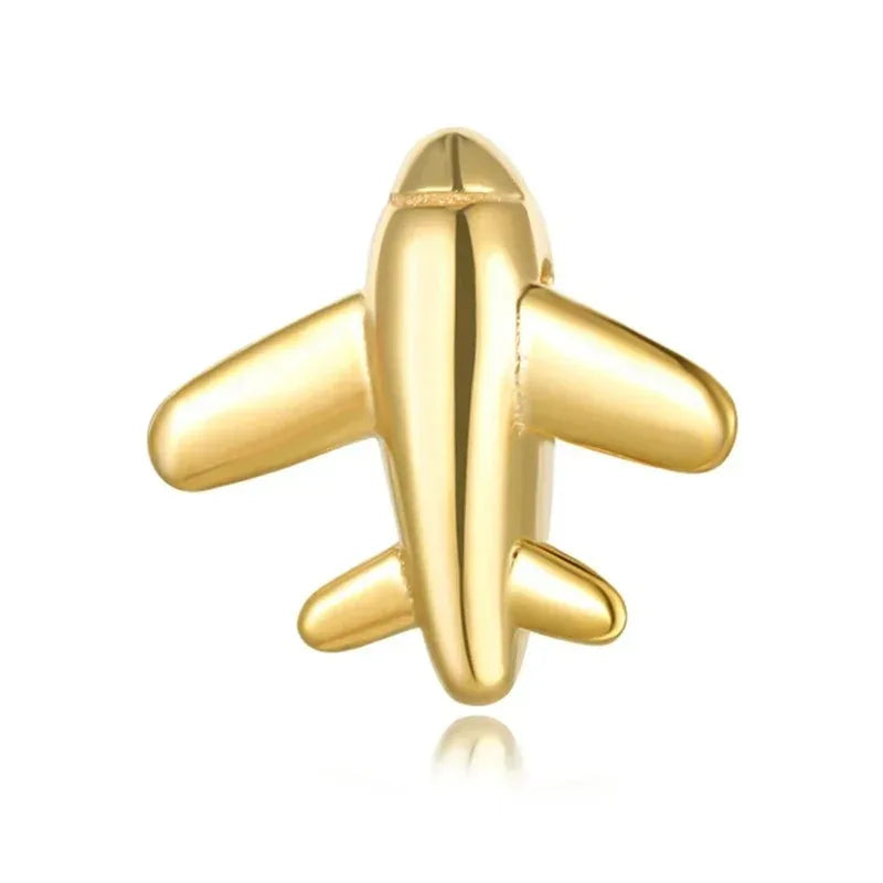 Dije Avión Blanco, Plateado o Dorado