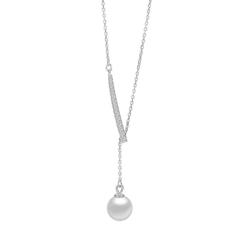 Collar en Y con Perla Ajustable