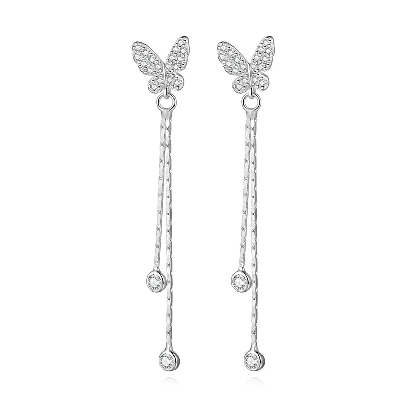Aretes Mariposa Colgante