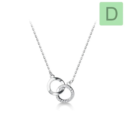 Collar Doble Corazón y Cruz con Zirconias