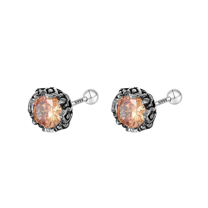 Aretes Retro con Cierre de Rosca