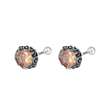 Aretes Retro con Cierre de Rosca