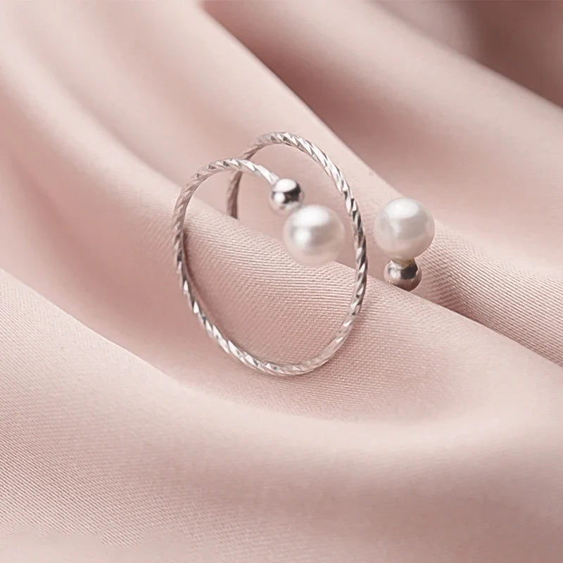 Anillo Perla Vintage Ajustable