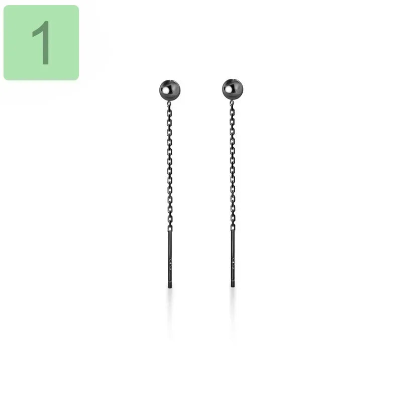 Aretes Barra Larga con Bolitas
