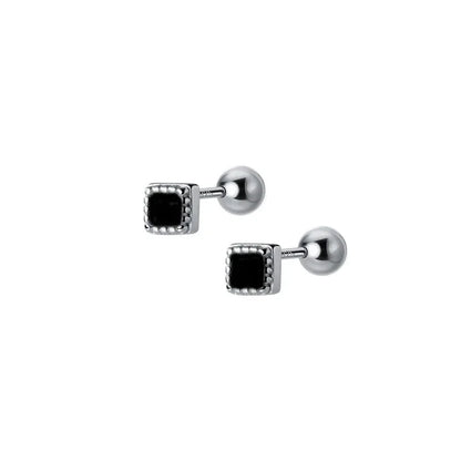 Aretes Cuadrados Brillantes