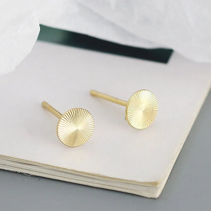 Aretes Botón Redondo
