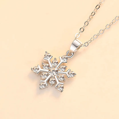 Dije Copo de Nieve Sencillo con Zirconias