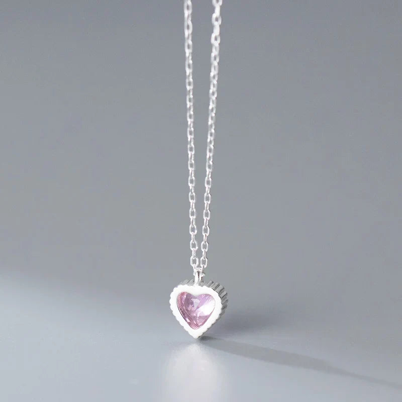 Collar Piedra en Forma de Corazón