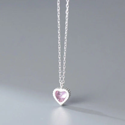 Collar Piedra en Forma de Corazón