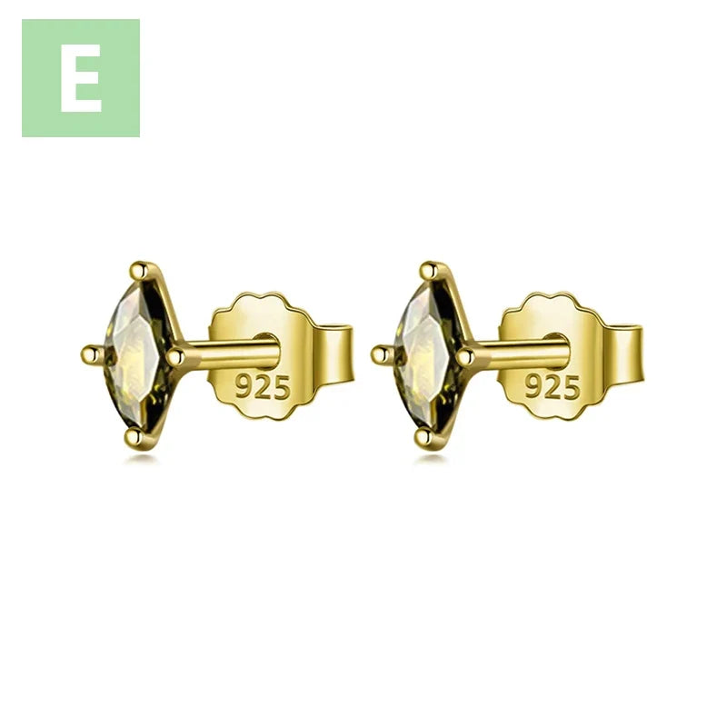 Aretes Mini Ojo con Zirconias