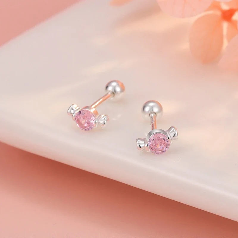 Aretes Caramelo con Zirconias