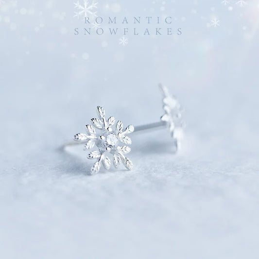 Aretes o Collar Copo de Nieve