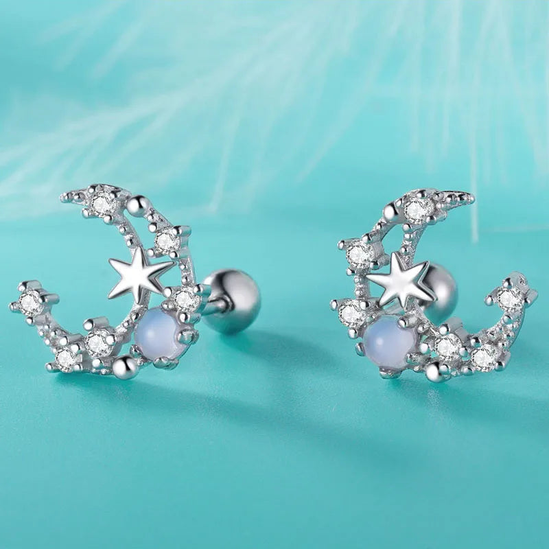 Aretes Luna Romántica