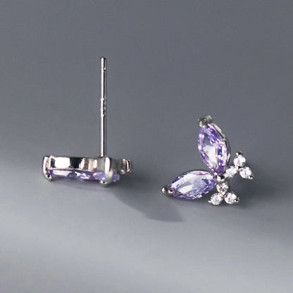 Aretes Mariposa en Blanco o Plateado