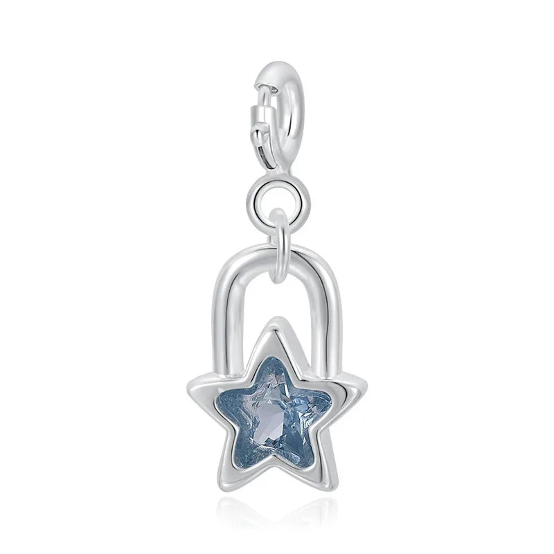 Dije Estrella con Zirconia Verde o Azul
