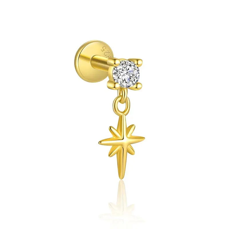 Aretes Estrella de Ocho Puntas