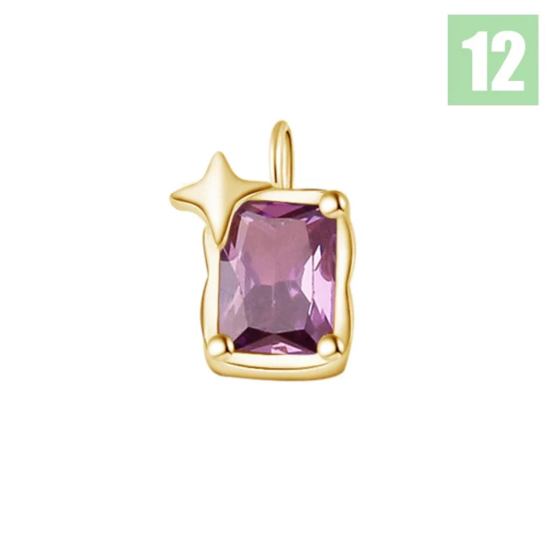 Dije Zirconia de Color en Ocho Tonos
