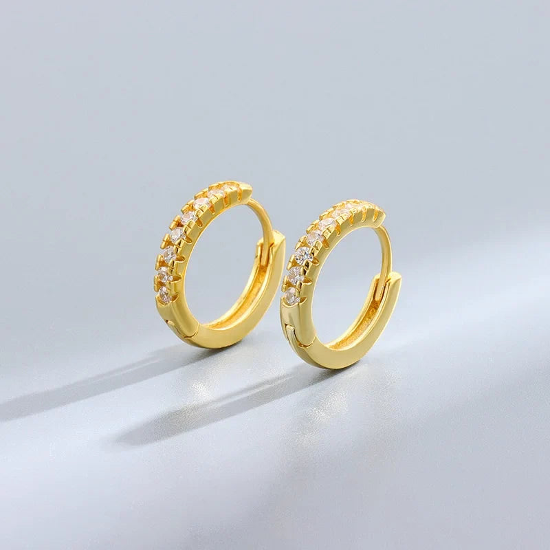 Arracadas Redondas con Zirconias
