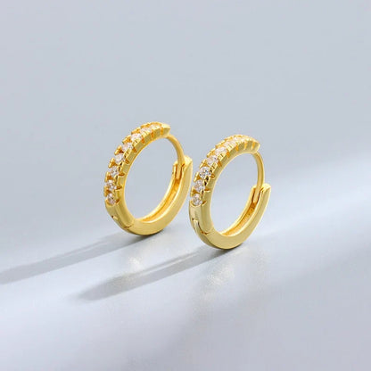 Arracadas Redondas con Zirconias