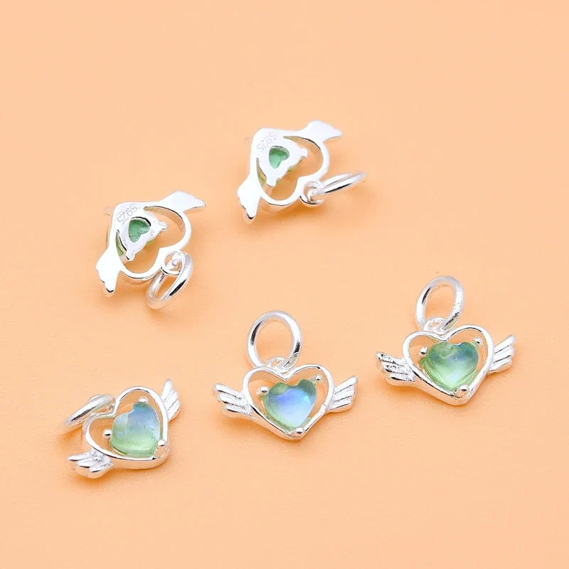 Dije Corazón con Alas de Ángel