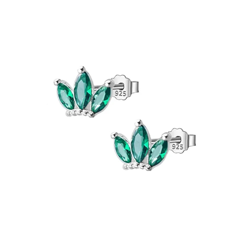 Aretes Corona con Zirconia