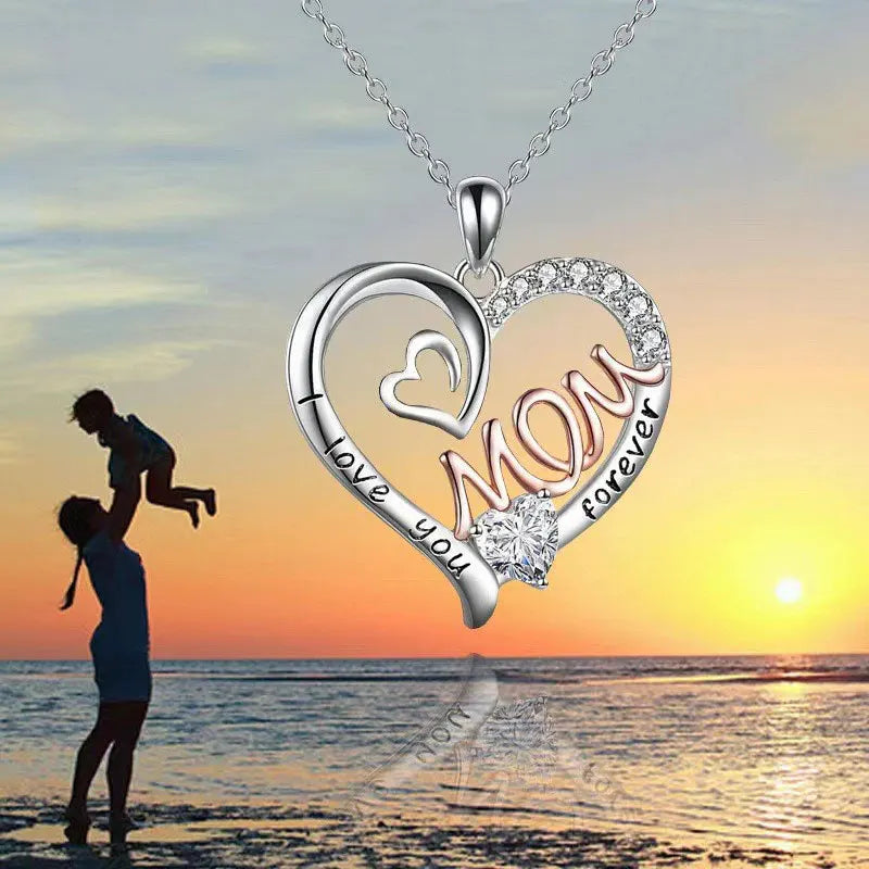 Collar Corazón Mom