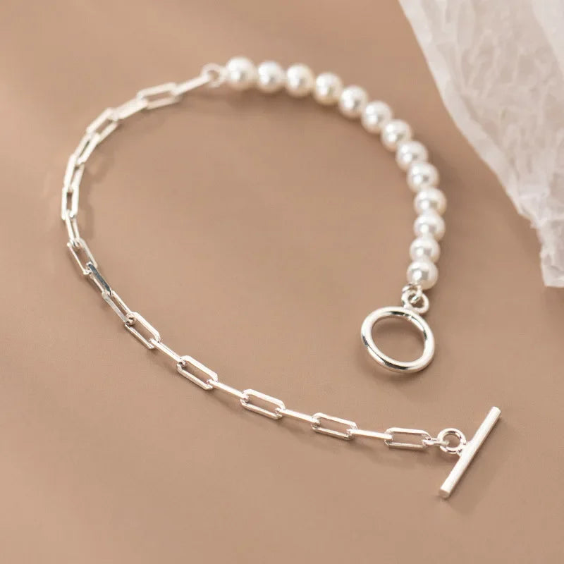 Pulsera Cadena con Perlas