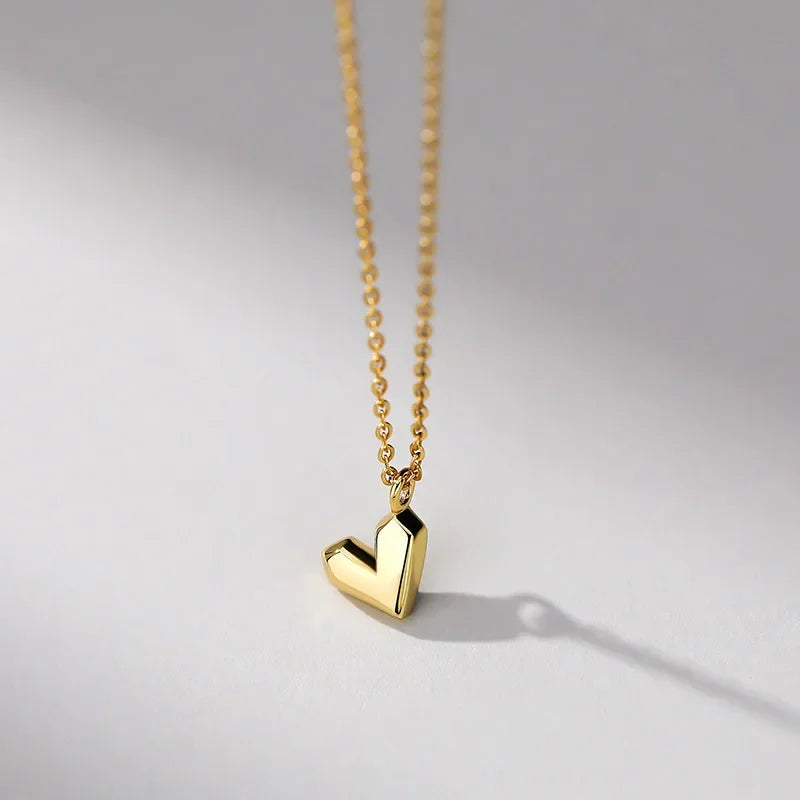 Collar Corazón Geométrico