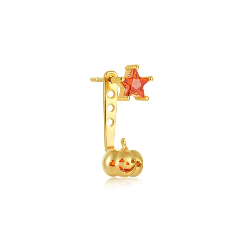 Aretes Araña y Murciélago de Halloween
