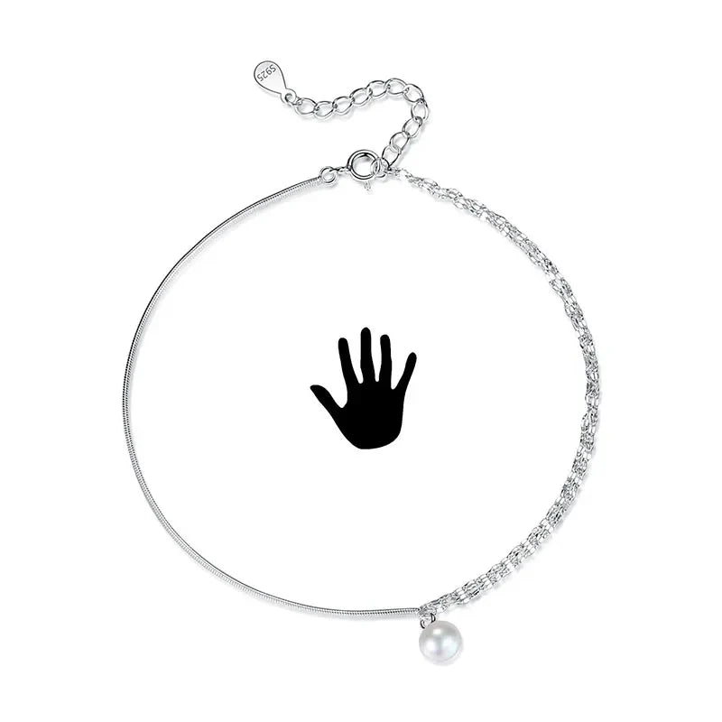 Tobillera Doble Capa con Perlas