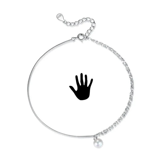 Tobillera Doble Capa con Perlas