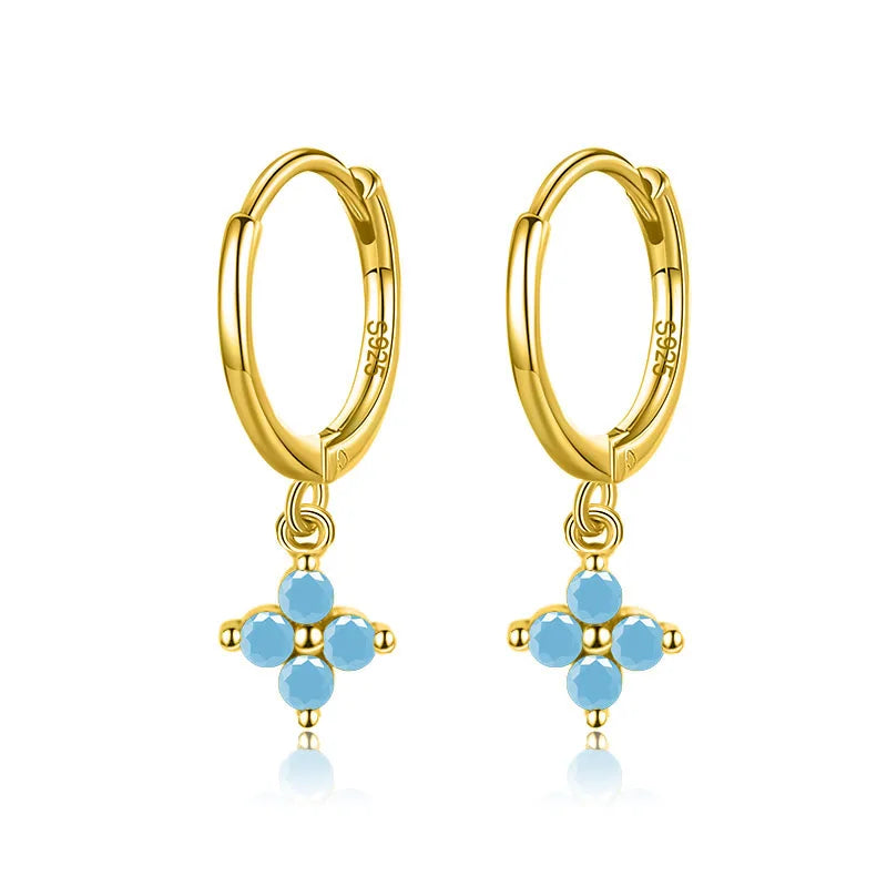 Arracadas con Zirconia en Seis Colores